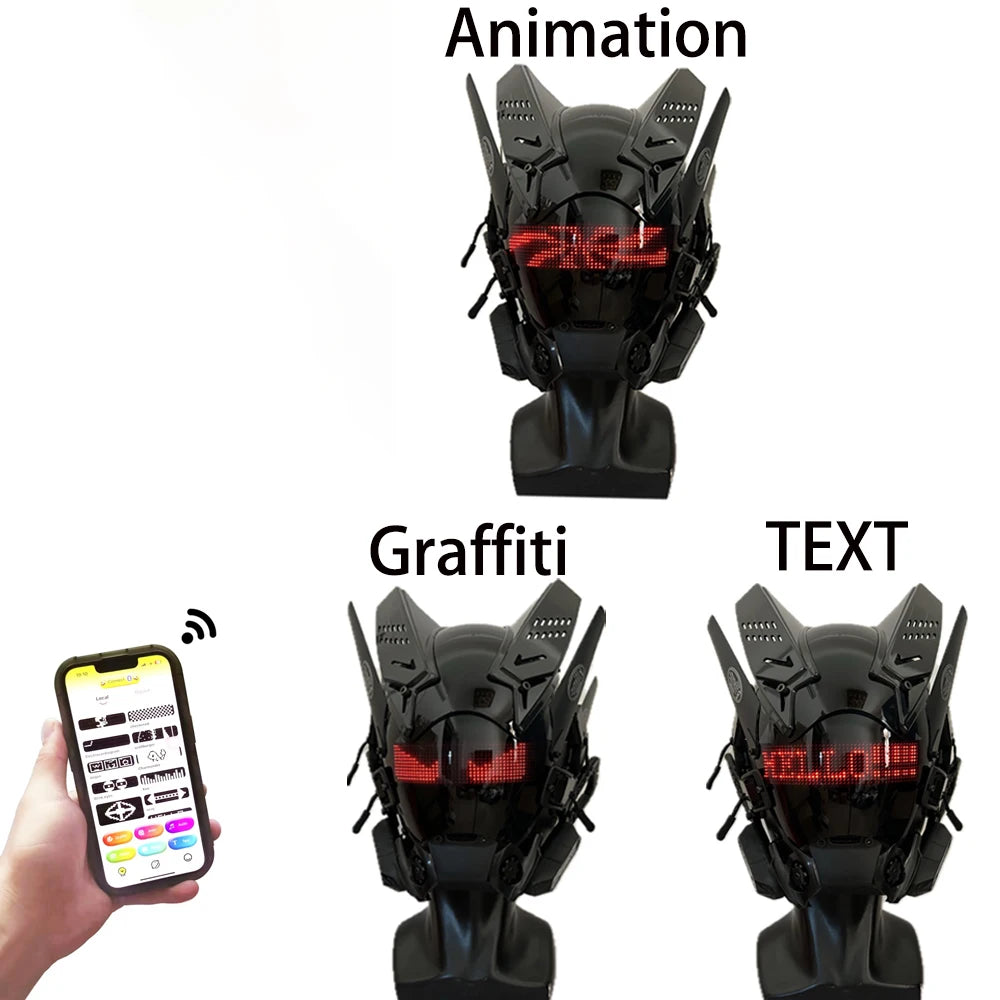 Glitch Visor app-controlled LED face mask – view 6