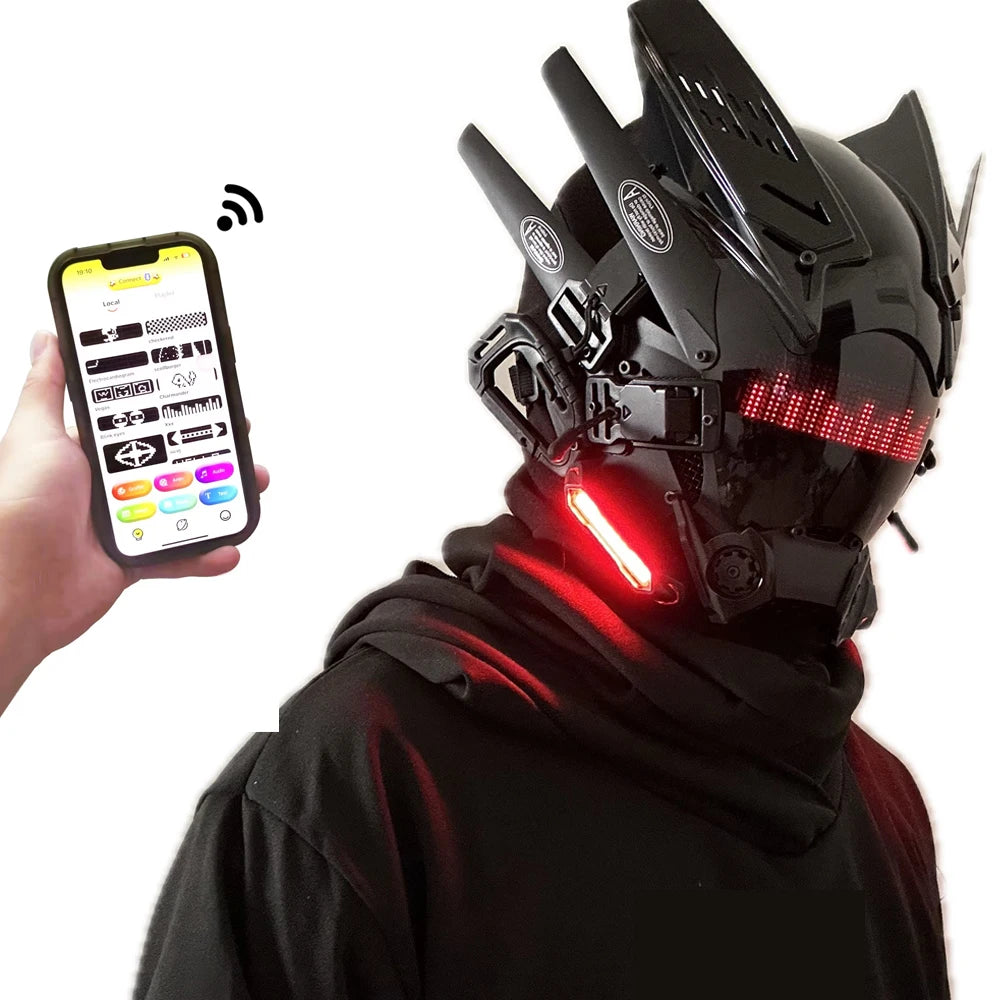 Glitch Visor app-controlled LED face mask – view 4