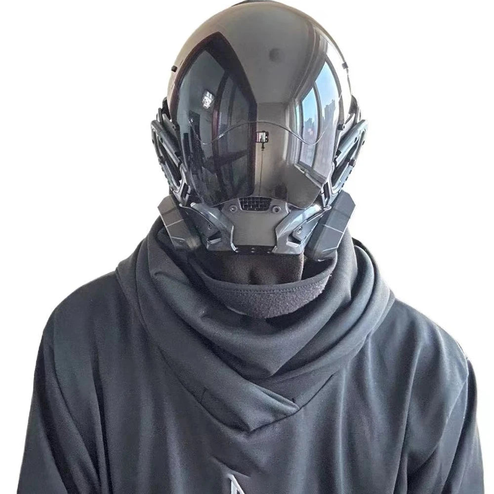 Wraith Mask gothic cyberpunk LED mask – view 4