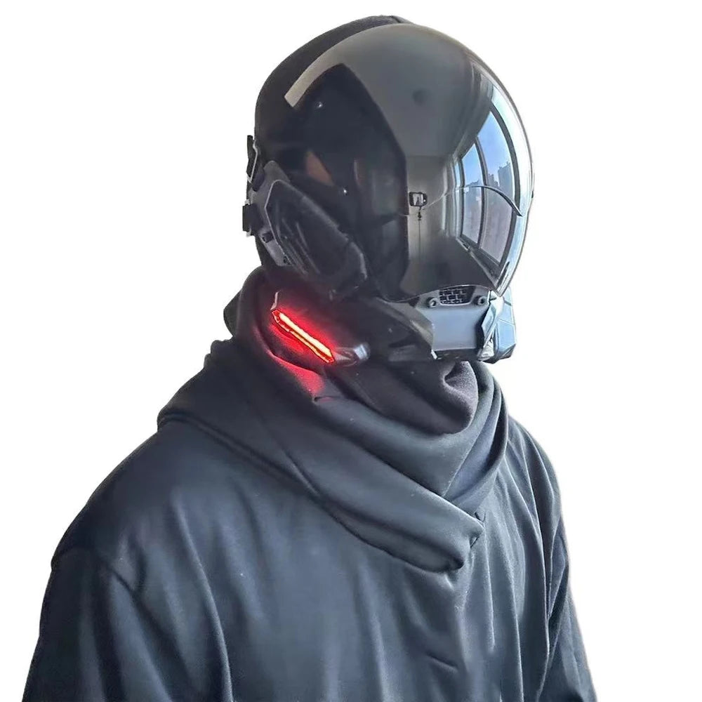 Wraith Mask gothic cyberpunk LED mask – view 3